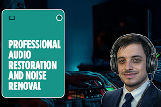 clean, restore, and enhance your audio to a professional standard