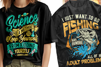 do creative typography and custom graphic t shirt design
