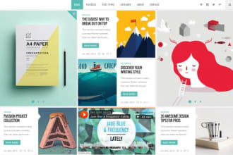 create a wordpress website, upload themes, plugins, menu etc