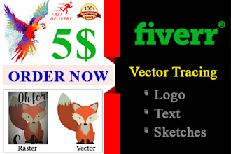 vector tracing and logo tracing