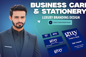 create a professional business card and stationery package design