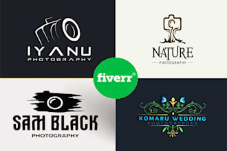 create 2 awesome and modern photography logo in 24 hrs