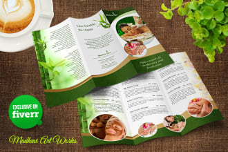 design attractive trifold or bi fold brochure