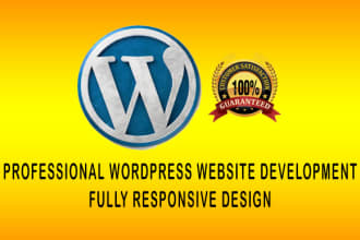 build, install, fix and customize your wordpress website