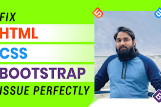 fix HTML CSS bootstrap issues, wordpress issues