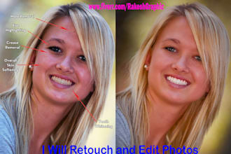 retouch and edit photos