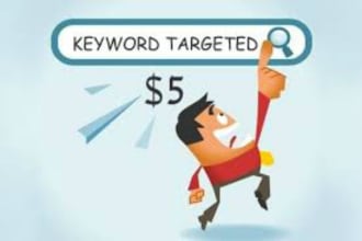 give you keyword targeted google organic traffic