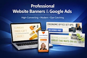 do professional website banners and google ads
