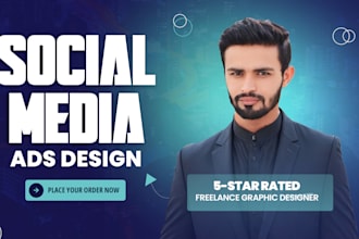 design creative social media ads, cover pages and digital marketing graphics