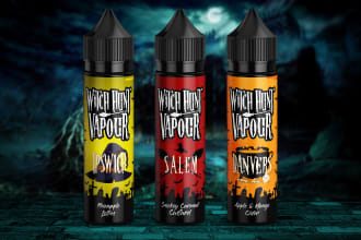 design cbd eliquid label for vape juice