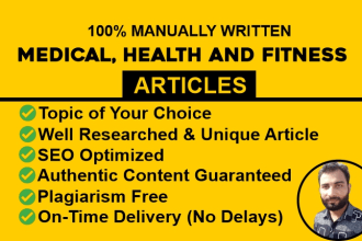 write medical and health articles