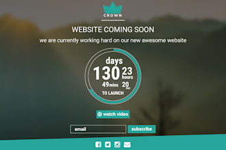 make awesome coming soon pages