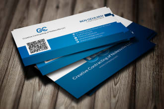 design professional a business card and greetings card