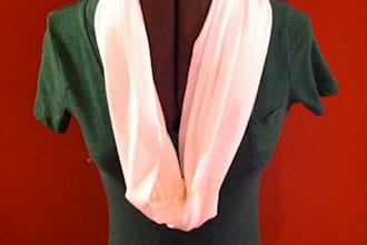 make you a Rib Knit Cowl Neck Infinity Circle Scarf
