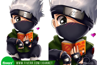 draw a super cute chibi character of you