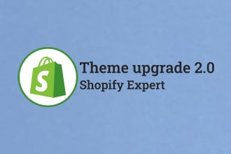setup shopify theme, upgrade versions, and be your expert