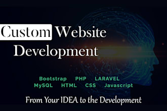 design creative websites using HTML, CSS, PHP and javascript