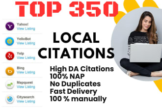 do top 350 USA local citations for local SEO and gmb ranking