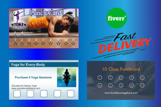 design professional loyalty and punch card