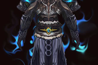 hand paint fantasy armors