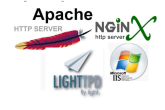 setup nginx, apache, lighttpd webserver
