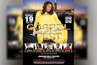 design your concert or church flyer