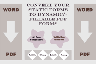 create a fillable PDF form