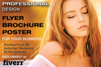 design amazing professional flyer and brochure in 24 hrs