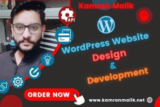 design clean and responsive wordpress website
