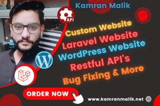 develop, fix and host websites using PHP laravel wordpress