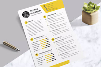 provide a professional resume  and linkedin profile