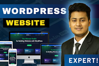 design responsive wordpress website with elementor pro and jetengine
