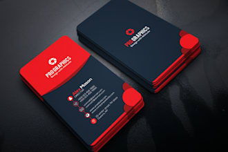 design a professional double sided business card for you