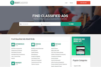 make classified website for you