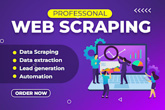 do web scraping, data scraping, data extraction from any website
