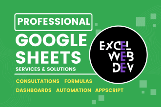 be your google sheets formula, script, and automation expert