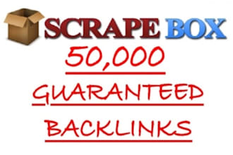 create 50 000+ Live GUARANTEED Backlinks Using Scrapebox for unlimited urls and keywords With Bonus