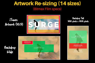 redimension your digital artwork for online promotion on amazon, itunes
