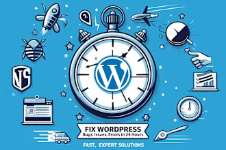 fix wordpress bugs, issues, errors in 24 hours