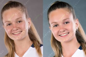 do headshot retouching and photo editing
