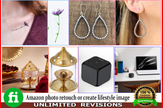 do high quality amazon product photo editing