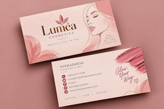 design eye catching clean business card within 5 hours