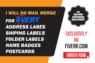 mail merge address labels, folder labels, name badges, mailing labels