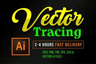 do vector tracing, redesign, convert logo to vector