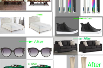 do cutout and make natural shadow or  reflection