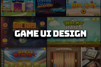 create 2d game graphic design and gui