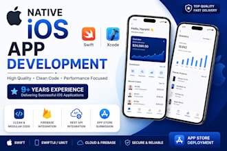 develop a professional native ios app