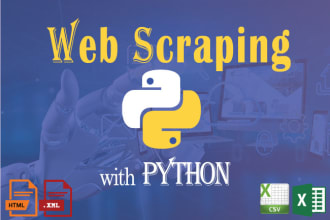 do python web scraping, data mining, data scraping, web scraper
