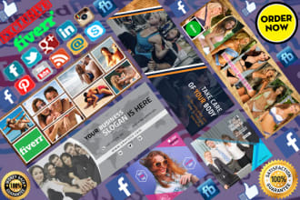 design facebook cover or any social media cover in 24 hours