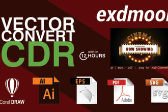 convert logo or image to vector ai, eps, pdf, svg, cdr